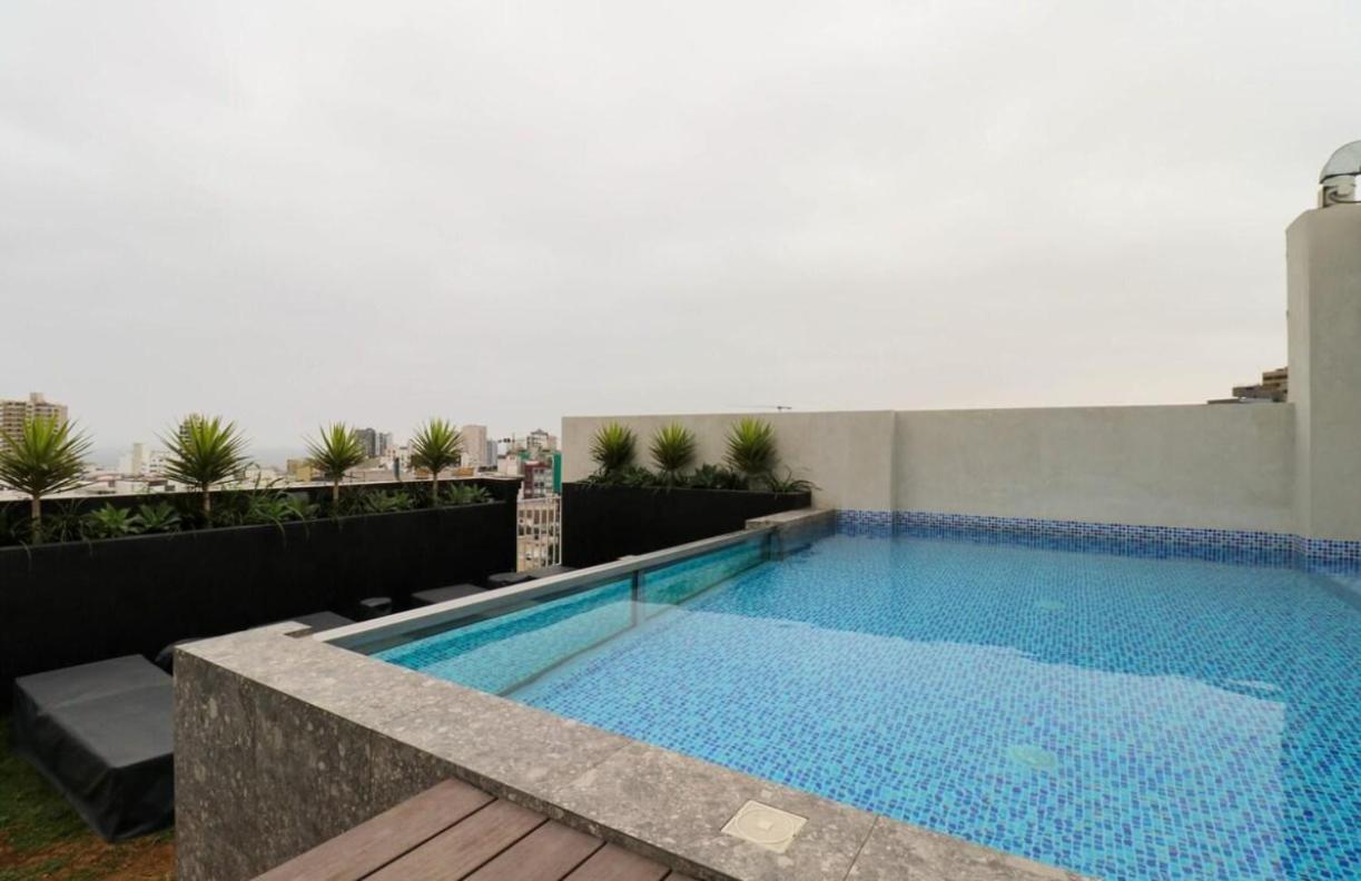 ليما Exclusivo Y Moderno Depa En Miraflores Vista Al Mar Y A La Ciudad Amoblado Apartments المظهر الخارجي الصورة