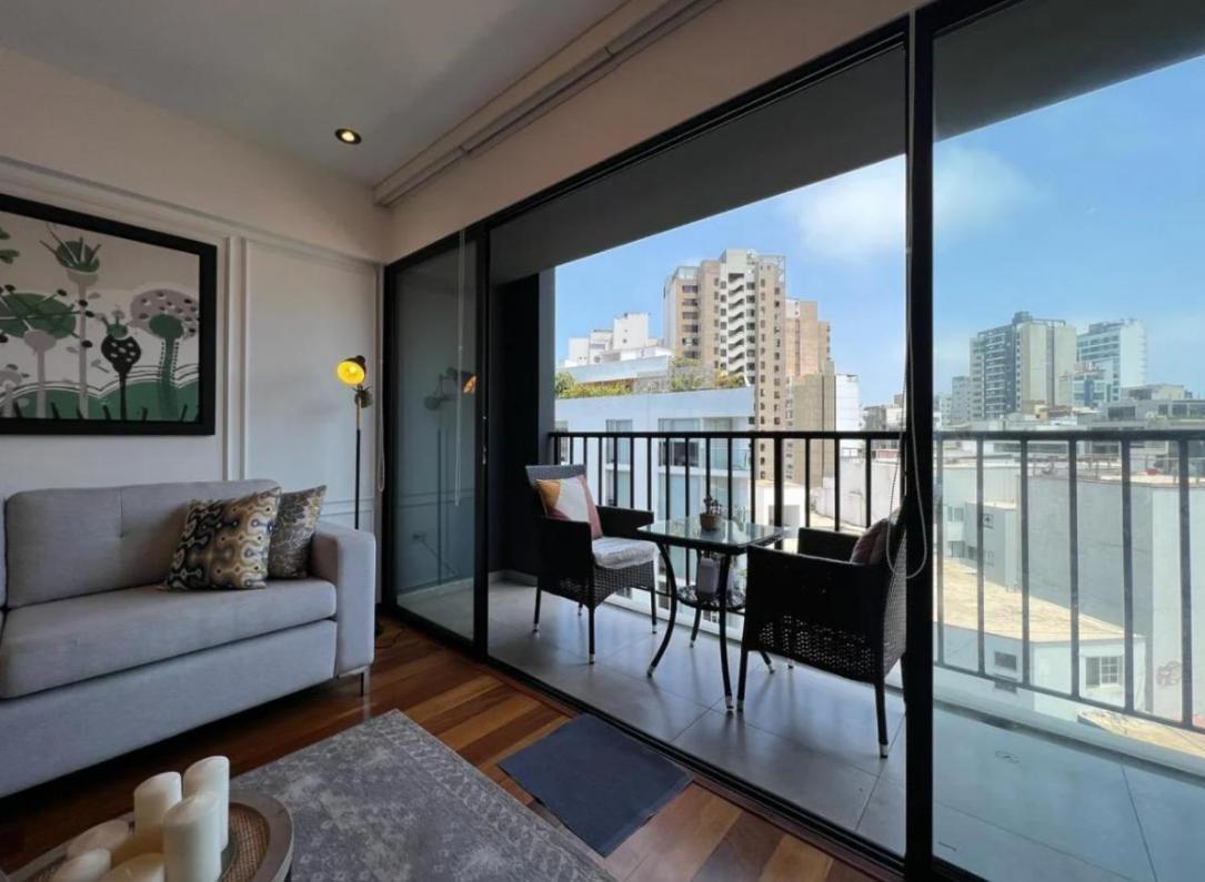 ليما Exclusivo Y Moderno Depa En Miraflores Vista Al Mar Y A La Ciudad Amoblado Apartments المظهر الخارجي الصورة