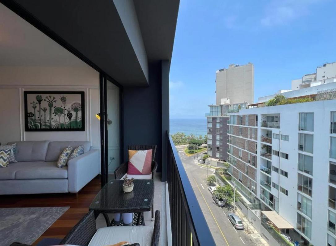 ليما Exclusivo Y Moderno Depa En Miraflores Vista Al Mar Y A La Ciudad Amoblado Apartments المظهر الخارجي الصورة